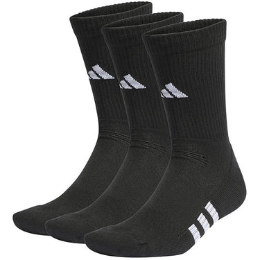 Adidas Accessories 3 Pack Performance Cushioned Crew Socks Black For:Men, For:Women, Type:Socks