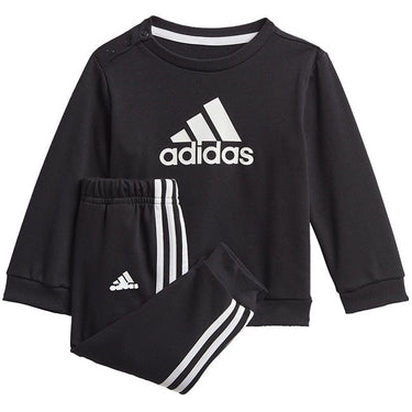 Adidas Infants Badge Of Sport Jogger Set Black White For:Boys, For:Girls, For:Kids, Type:Hoodies, Type:Jogging Bottoms