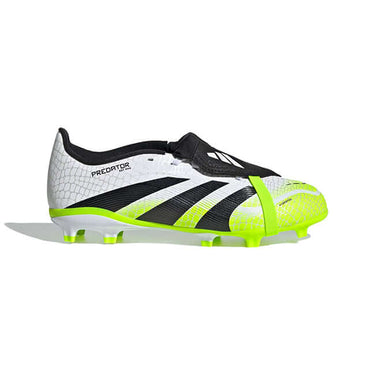 Adidas Football Kids Predator League Fold-Over Tongue Firm Ground Boots Cloud White / Core Black / Lucid Lemon by Adidas - Heritage Style with comfort, quality and modern style