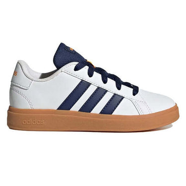 Adidas Kids Grand Court 2.0 White / Dark Blue / Gum by Adidas - Timeless Look with comfort, quality and modern style