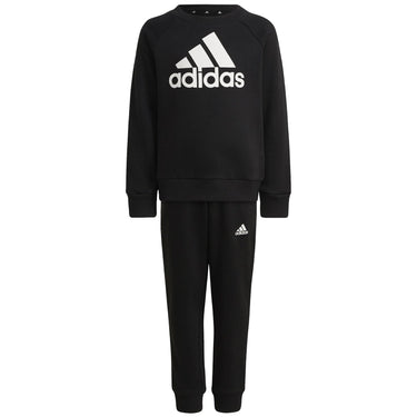 Adidas Kids Badge Of Sport Jogger Set Black White For:Boys, For:Girls, For:Kids, Type:Hoodies, Type:Jogging Bottoms