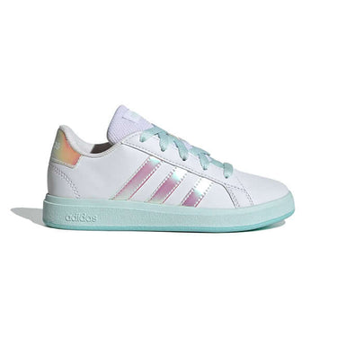 Adidas Kids Grand Court 2.0 Cloud White / Flash Aqua / Halo Mint by Adidas - Durable Design with comfort, quality and modern style
