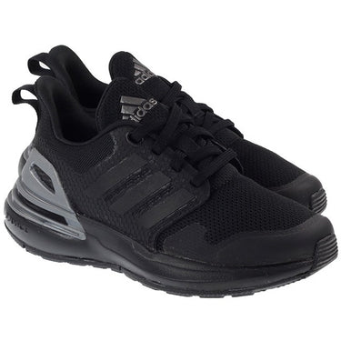 Adidas Kids RapidaSport Black Iron Metallic For:Boys, For:Girls, For:Kids, Type:Shoes - Kids Age 6 - 10
