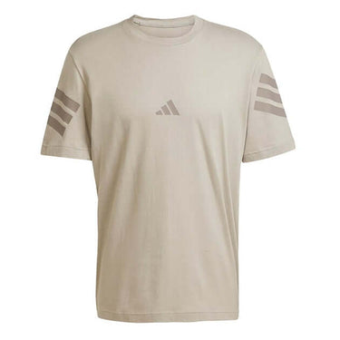 Adidas Mens Future Icons 3 Stripes T Shirt Putty Beige by Adidas - Timeless Look with comfort, quality and modern style