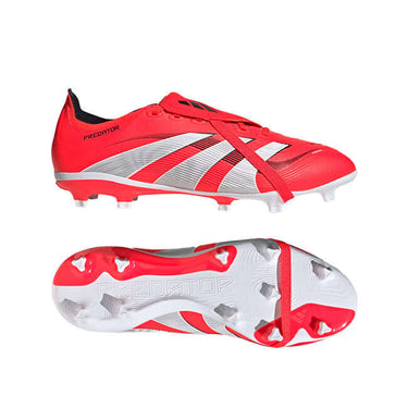 Adidas Football Predator League Fold-Over Tongue Firm/Multi-Ground Boots Lucid Red / Cloud White / Core Black by Adidas - Heritage Style with comfort, quality and modern style