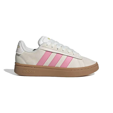 Adidas Womens Grand Court Alpha 00s Off White / Pink / Gold by Adidas - Durable Design with comfort, quality and modern style