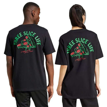 Adidas Mens Lounge Pizza Graphic T Shirt Black by Adidas - Classic Footwear with comfort, quality and modern style