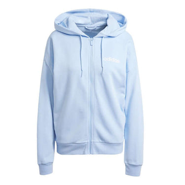 Adidas Womens Linear Full Zip Hoodie Blue by Adidas - Durable Design with comfort, quality and modern style