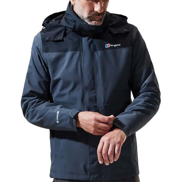 Berghaus Mens Hillwalker Interactive Shell Jacket Dark Grey Black For:Men, Type:Jackets & Coats, Type:Ski Clothing, Type:Ski Jackets