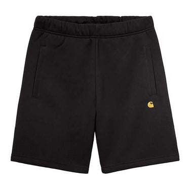 Carhartt WIP Mens Chase Sweat Short Black Gold by Carhartt - Heritage Style with comfort, quality and modern style