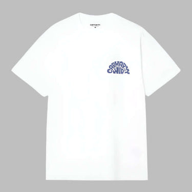 Carhartt WIP Mens Jazzy T-Shirt White / Blue Iris by Carhartt - Modern Streetwear with comfort, quality and modern style