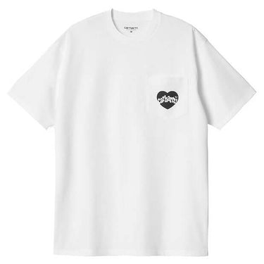 Carhartt WIP Mens S/S Amour Pocket T Shirt White Black by Carhartt - Classic Footwear with comfort, quality and modern style