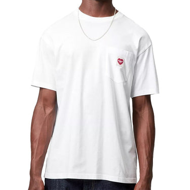 Carhartt Mens S/S Pocket Heart T-Shirt White / Red by Carhartt - Timeless Design with comfort, quality and modern style