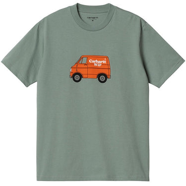 Carhartt WIP Mens Mystery Machine T Shirt Glassy Teal For:Men, Type:T-Shirts & Vests