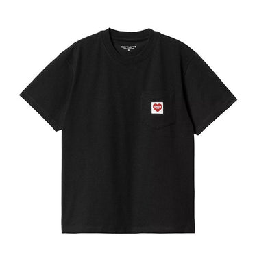 Carhartt Womens S/S Pocket Heart T-Shirt Black / Red by Carhartt - Timeless Design with comfort, quality and modern style