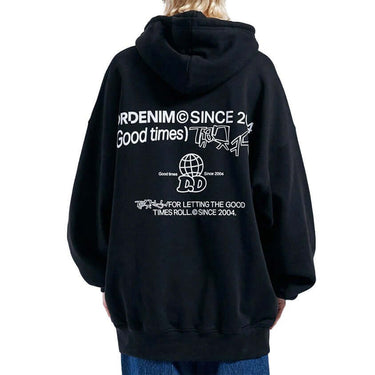 Dr. Denim Siri Hoodie Black Thank You by Dr. Denim - Everyday Comfort with comfort, quality and modern style