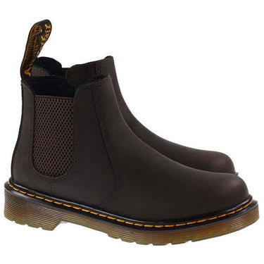 Dr Martens Boots Kids 2976 Wildhorse Lamper Dark Brown For:Boys, For:Girls, For:Kids, Type:Shoes - Junior Age 10 - 13