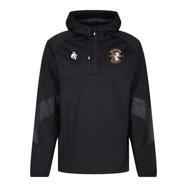 Folkestone Invicta FC Adults Elite Hooded Jacket Black by Landau Store - Heritage Style with comfort, quality and modern style