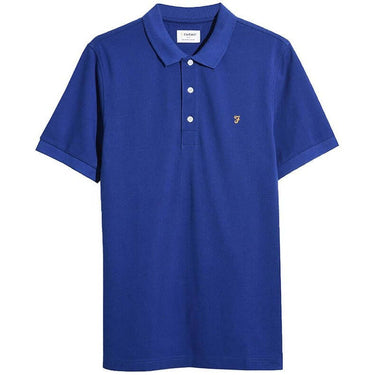 Farah Mens Blanes Polo Shirt Blue Peony For:Men, Type:Polo Shirts