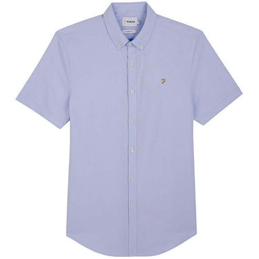 Farah Mens Brewer Short Sleeve Shirt Sky Blue by Farah - Everyday Comfort with comfort, quality and modern style