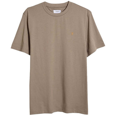 Farah Mens Danny T Shirt Beige For:Men, Type:T-Shirts & Vests