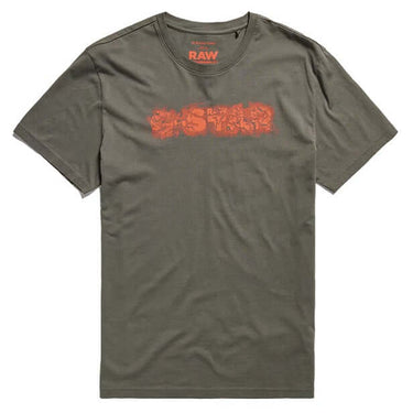 G Star Raw Mens Distressed Logo T shirt GS Grey by G Star - Classic Footwear with comfort, quality and modern style