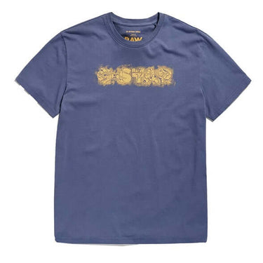 G Star Raw Mens Distressed Logo T shirt Vintage Indigo by G Star - Classic Footwear with comfort, quality and modern style