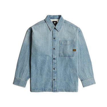 G Star Mens Boxy Fit Overshirt Sun Faded Pacific Blue by G Star - Heritage Style with comfort, quality and modern style