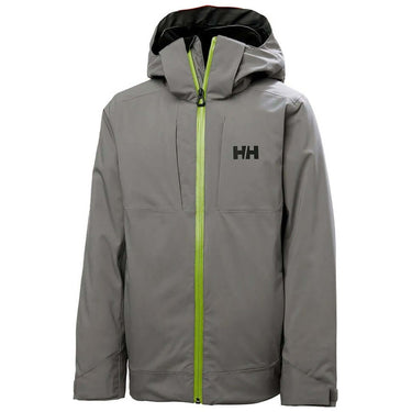 Helly Hansen Junior Alpha Jacket Concrete For:Boys, For:Girls, For:Kids, Type:Ski Clothing, Type:Ski Jackets