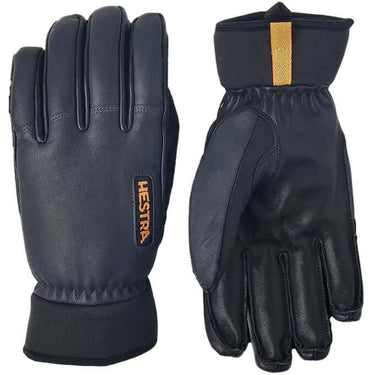 Hestra Mens Ski Gloves Army Leather Wool Terry 5 Finger Grey Type:Ski Accessories, Type:Ski Gloves