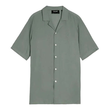 Lyle and Scott Mens Contrast Cuff Shirt Clay Green / White by Lyle And Scott - Heritage Style with comfort, quality and modern style