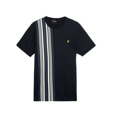 Lyle and Scott Mens Deck Stripe T-Shirt Dark Navy by Lyle And Scott - Wardrobe Essential with comfort, quality and modern style