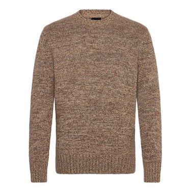 Lyle and Scott Mens Knitted Marl Crew Neck Jumper Tigers Eye Marl by Lyle And Scott - Everyday Comfort with comfort, quality and modern style