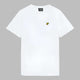 Lyle and Scott Mens Oversized Cotton Crew Neck T-Shirt White