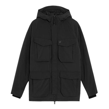 Lyle and Scott Mens Military Inspired Insulated Parka Black Ice by Lyle And Scott - Heritage Style with comfort, quality and modern style