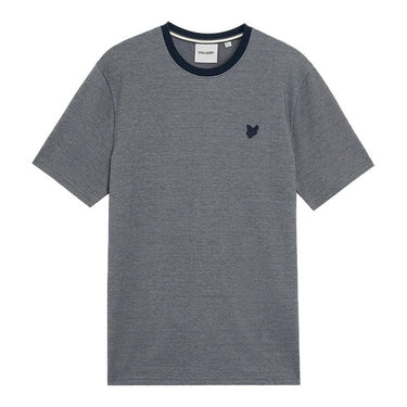 Lyle and Scott Mens Two Tone Pique T-Shirt Chambray Blue by Lyle And Scott - Everyday Comfort with comfort, quality and modern style
