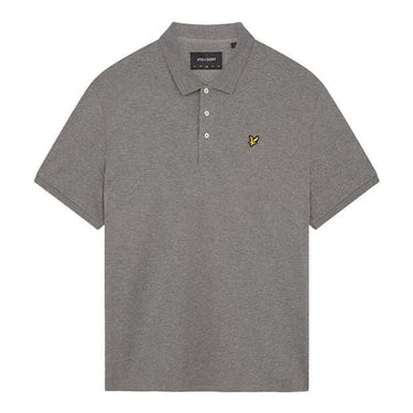 Lyle and Scott Mens Plain Polo Shirt Mid Grey Marl by Lyle And Scott - Classic Footwear with comfort, quality and modern style