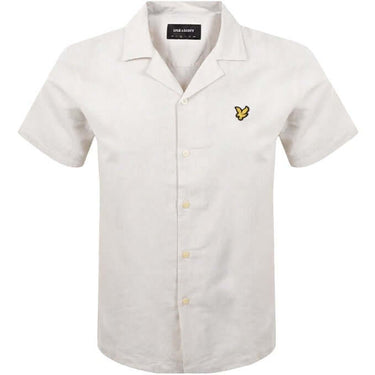 Lyle and Scott Mens Linen Blend Oxford Revere Shirt Luna by Lyle And Scott - Timeless Look with comfort, quality and modern style
