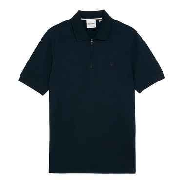 Lyle and Scott Mens Superfine Cotton Zip Polo Shirt Carbon by Lyle And Scott - Durable Design with comfort, quality and modern style