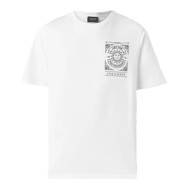 Lyle and Scott Mens Sunshine Inn Graphic Print T-shirt White by Lyle And Scott - Everyday Comfort with comfort, quality and modern style