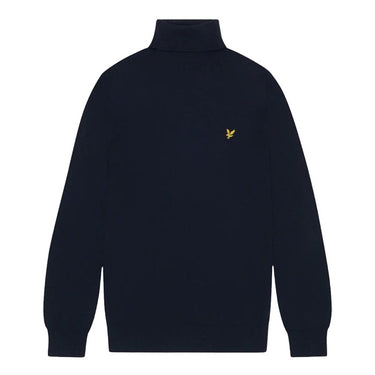 Lyle and Scott Mens Cotton Merino Turtleneck Jumper Dark Navy by Lyle And Scott - Everyday Comfort with comfort, quality and modern style