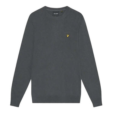 Lyle and Scott Mens Cotton Merino Crew Neck Jumper Gunmetal by Lyle And Scott - Classic Footwear with comfort, quality and modern style