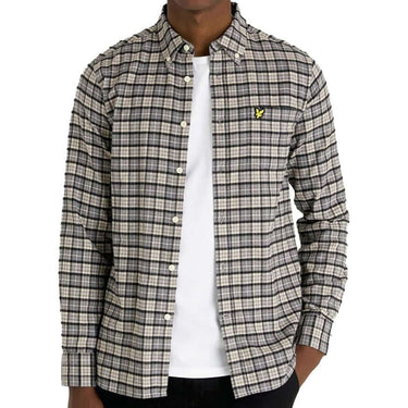 Lyle and Scott Mens Check Flannel Shirt Cove For:Men, Type:Shirts