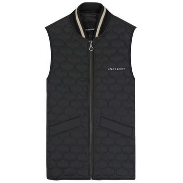 Lyle and Scott Mens Quilted Gilet Gunmetal For:Men, Type:Jackets & Coats