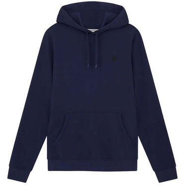 Lyle and Scott Mens Tonal Eagle Pullover Hoodie Dark Navy For:Men, Type:Hoodies