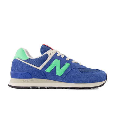 New Balance Trainers Mens 574 Blue Agate with Lime Leaf by New Balance - Durable Design with comfort, quality and modern style