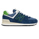 New Balance Trainers Mens 574 Navy with Alpine Green