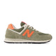 New Balance Trainers Mens 574 Dark Olivine with Flare