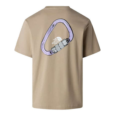 The North Face Unisex Explore Carabiner Relaxed T-Shirt Mushroom Grey by North Face - Everyday Comfort with comfort, quality and modern style