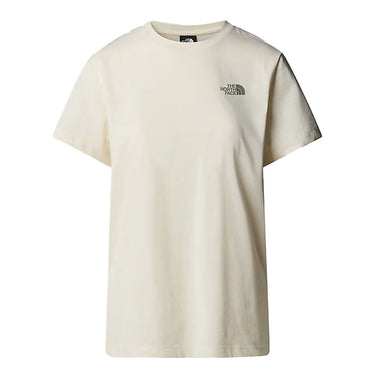The North Face Womens Relaxed Redbox T-Shirt White Dune / Slate Moss by North Face - Wardrobe Essential with comfort, quality and modern style